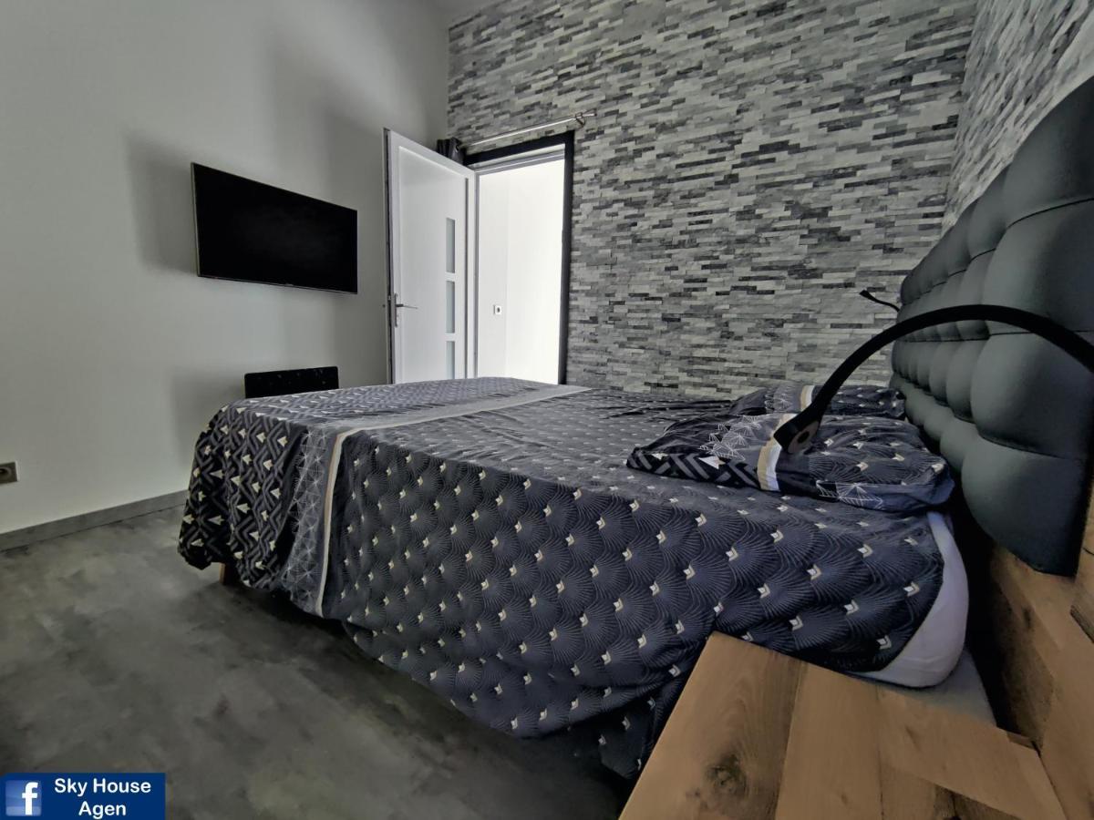 Piscine Chauffee Et Spa Jacuzzi Privatif Terrasse Sans Vis A Vis ,,,Sky House Agen,,, المظهر الخارجي الصورة